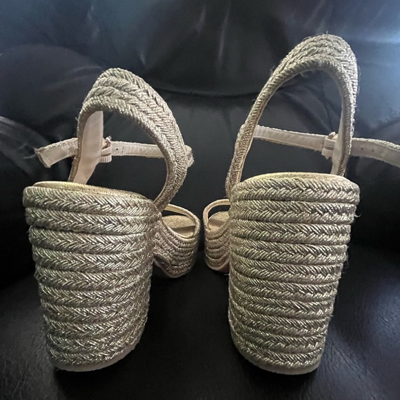 Jeffrey Campbell Asueto raffia platform espadrille EU size 40